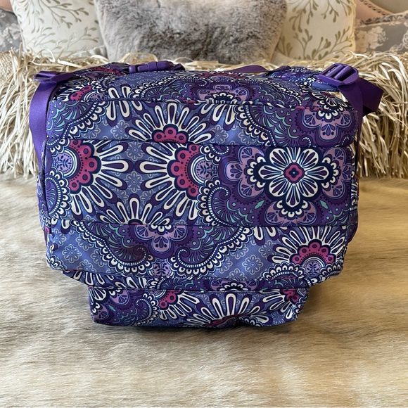 VERA BRADLEY Lilac Tapestry Lighten Up Essentials L Backpack Purple 2016 Pink - Picture 14 of 17